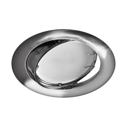 Oczko sufitowe LED okrągłe OKTAN C CHROME 03673 Struhm Ideus GU5.3 wpuszczane do zabudowy sufitu podwieszanego lampa oprawa chrom srebrna