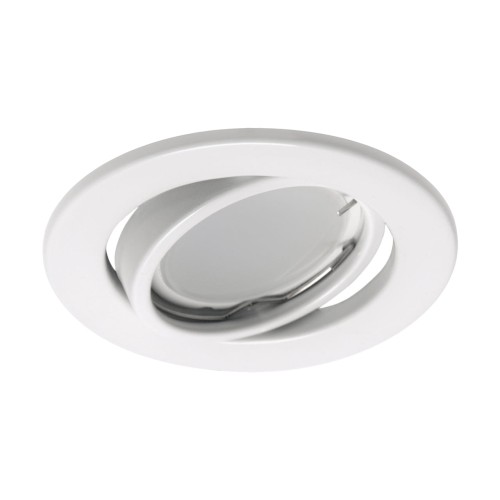 Oczko sufitowe LED okrągłe KAJKA C WHITE 03753 Struhm Ideus GU5.3 wpuszczane do zabudowy sufitu podwieszanego lampa oprawa biała białe biały