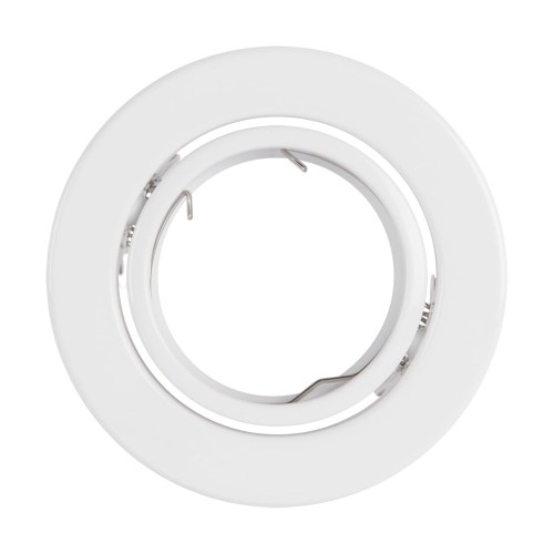 Oczko sufitowe LED okrągłe KAJKA C WHITE 03753 Struhm Ideus GU5.3 wpuszczane do zabudowy sufitu podwieszanego lampa oprawa biała białe biały