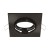 Oczko sufitowe LED kwadratowe BONO D BLACK 03981 Struhm Ideus GU10 wpuszczane do zabudowy sufitu podwieszanego lampa oprawa czarna czarne czarny