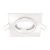 Oczko sufitowe LED kwadratowe BONO D WHITE 03980 Struhm Ideus GU10 wpuszczane do zabudowy sufitu podwieszanego lampa oprawa biała białe biały