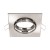 Oczko sufitowe LED kwadratowe BONO D CHROME 03978 Struhm Ideus GU10 wpuszczane do zabudowy sufitu podwieszanego lampa oprawa chrom srebrna
