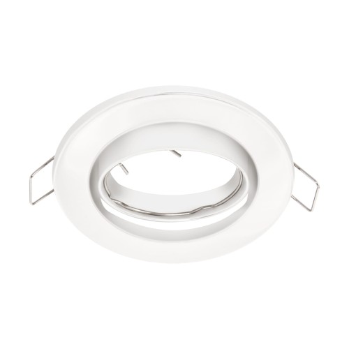 Oczko sufitowe LED okrągłe BONO C WHITE 03976 Struhm Ideus GU10 wpuszczane do zabudowy sufitu podwieszanego lampa oprawa biała białe biały