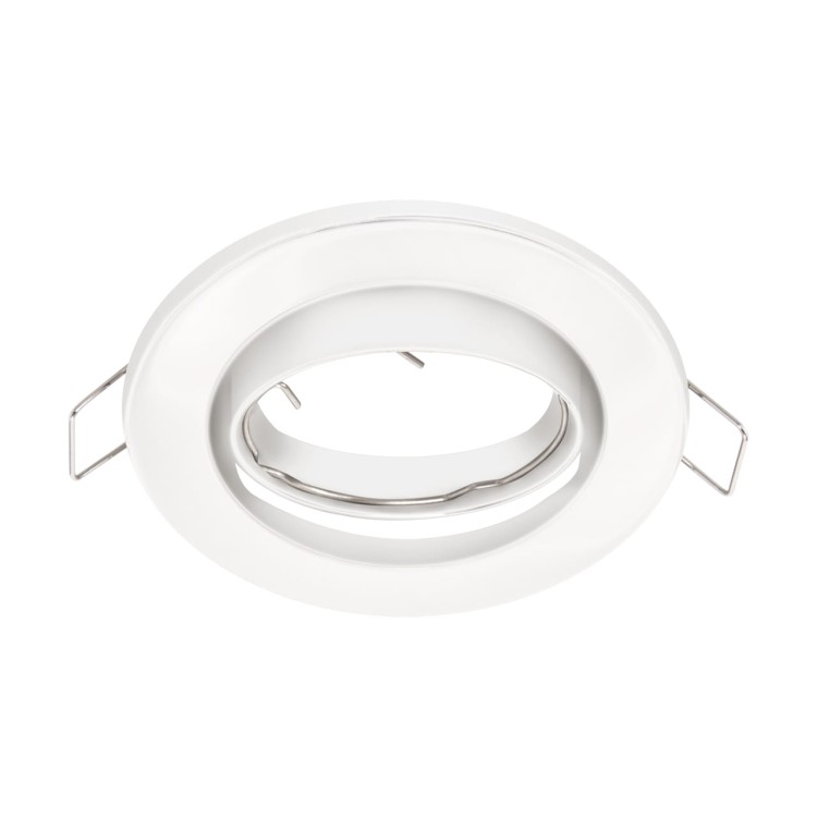 Oczko sufitowe LED okrągłe BONO C WHITE 03976 Struhm Ideus GU10 wpuszczane do zabudowy sufitu podwieszanego lampa oprawa biała białe biały