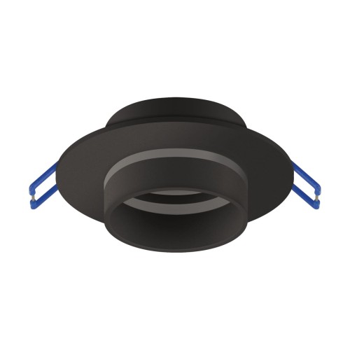 Oczko sufitowe LED okrągłe ZODIAK C BLACK 04117 Struhm Ideus wpuszczane do zabudowy sufitu podwieszanego lampa oprawa czarna czarne czarny