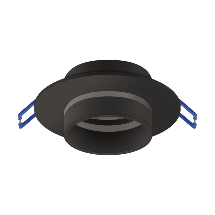 Oczko sufitowe LED okrągłe ZODIAK C BLACK 04117 Struhm Ideus wpuszczane do zabudowy sufitu podwieszanego lampa oprawa czarna czarne czarny