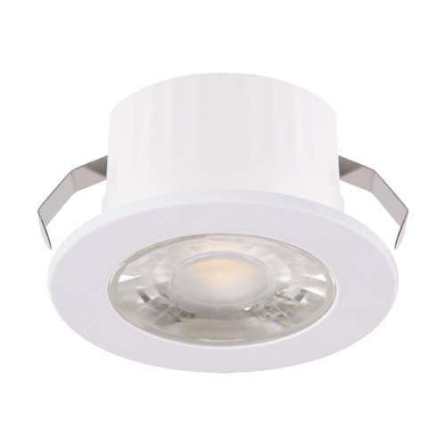 Oczko sufitowe LED okrągłe SMD LED FIN LED C 3W WHITE NW 03872 Struhm Ideus 4100K IP44 wpuszczane do zabudowy sufitu podwieszanego lampa oprawa barwa dzienna neutralna białe biała biały