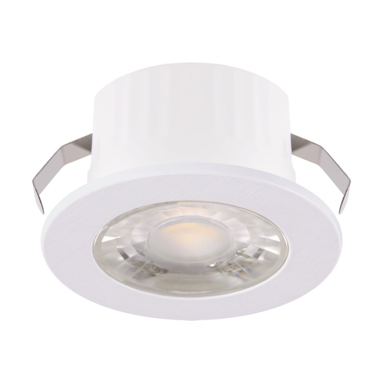 Oczko sufitowe LED okrągłe SMD LED FIN LED C 3W WHITE NW 03872 Struhm Ideus 4100K IP44 wpuszczane do zabudowy sufitu podwieszanego lampa oprawa barwa dzienna neutralna białe biała biały