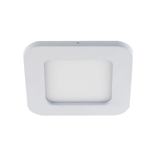 Sufitowa oprawa downlight LED kwadratowa SMD LED SLIM IRON LED D 6W NW 03571 Struhm Ideus 4200K wpuszczane do zabudowy sufitu podwieszanego lampa oprawa barwa dzienna neutralna biała białe biały