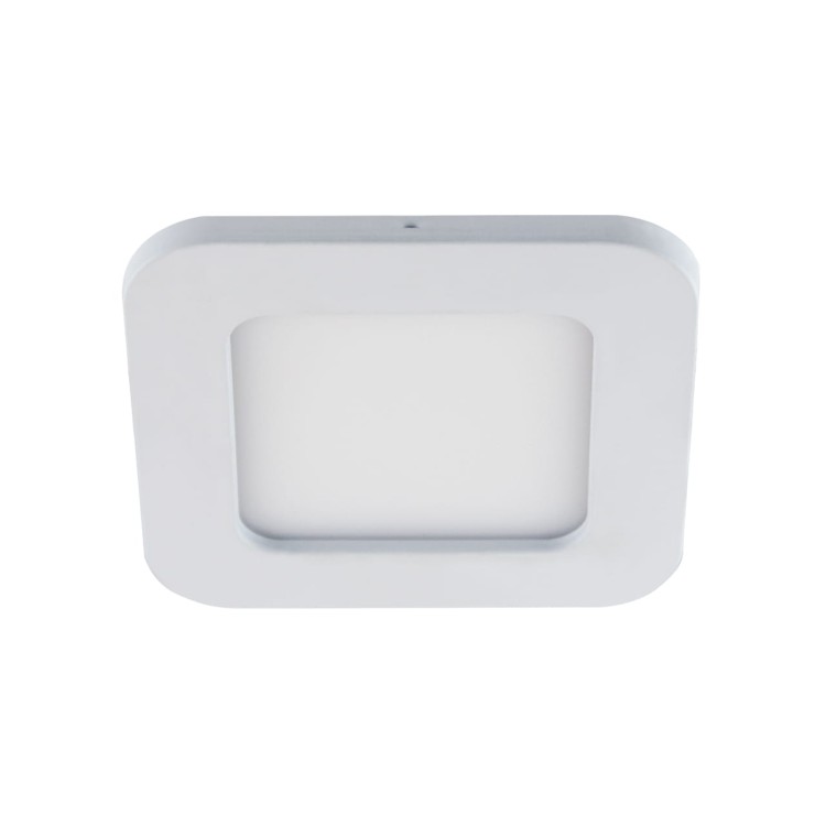 Sufitowa oprawa downlight LED kwadratowa SMD LED SLIM IRON LED D 6W NW 03571 Struhm Ideus 4200K wpuszczane do zabudowy sufitu podwieszanego lampa oprawa barwa dzienna neutralna biała białe biały
