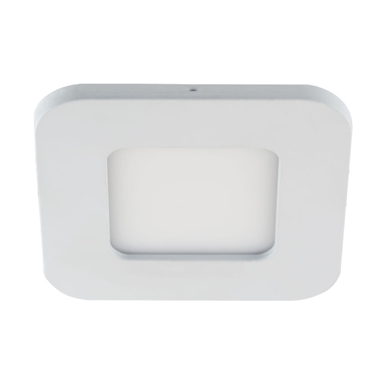 Sufitowa oprawa downlight LED kwadratowa SMD LED SLIM IRON LED D 3W NW 03536 Struhm Ideus 4200K wpuszczane do zabudowy sufitu podwieszanego lampa oprawa barwa dzienna neutralna biała białe biały