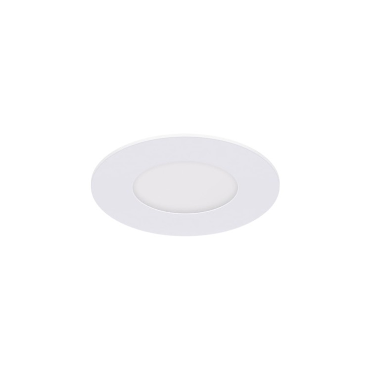 Sufitowa oprawa downlight LED okrągła SMD LED SLIM LED C 3W WHITE CW 02809 Struhm Ideus 6600K wpuszczane do zabudowy sufitu podwieszanego lampa oprawa barwa zimna biała białe biały