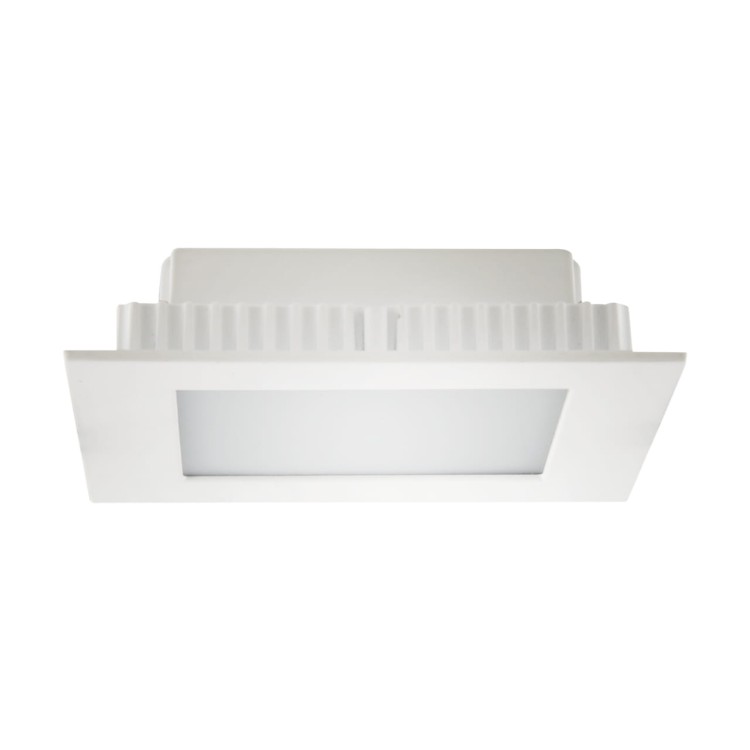 Sufitowa oprawa downlight LED kwadratowa SMD LED MILTON LED D 6W WHITE CW 02117 Struhm Ideus wpuszczane do zabudowy sufitu podwieszanego lampa oprawa barwa zimna zimnobiała biała białe biały