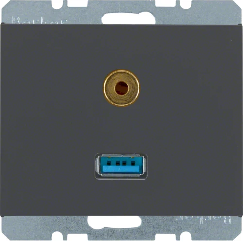 K.1 Gniazdo USB / 3,5 mm Audio, ant 3315397006 HAGER BERKER