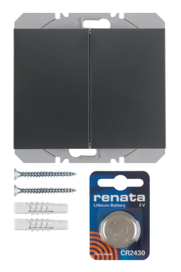 K.1 KNX RF quicklink Przycisk radiowy 2-kr płaski, ant 85656275 HAGER BERKER