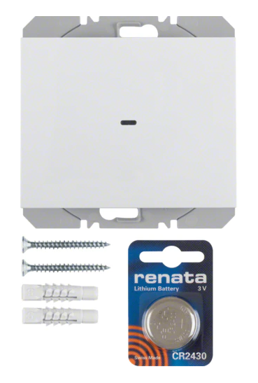K.1 KNX RF quicklink Przycisk radiowy 1-kr płaski biały 85655279 HAGER BERKER