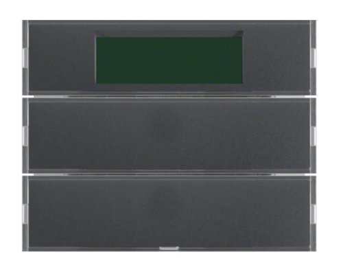 KNX system K.1 Przycisk 2-kr z reg. temp. i wyśw., antracyt 75662775 HAGER BERKER