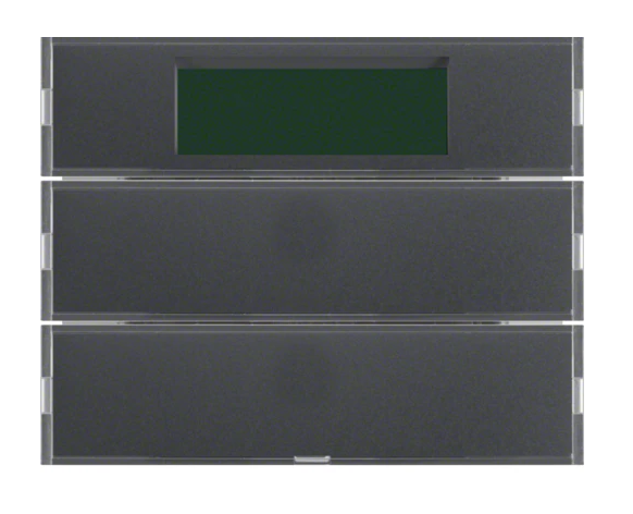 KNX system K.1 Przycisk 2-kr z reg. temp. i wyśw., antracyt 75662775 HAGER BERKER