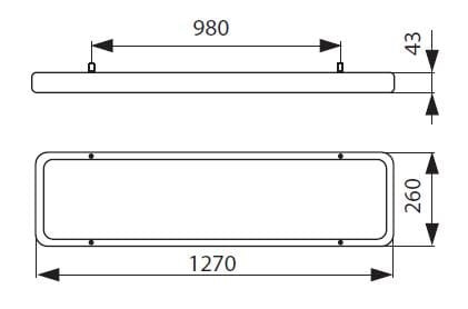 Oświetleniowa oprawa liniowa LED VECOM LED SMD 65W-NW 18822 Kanlux