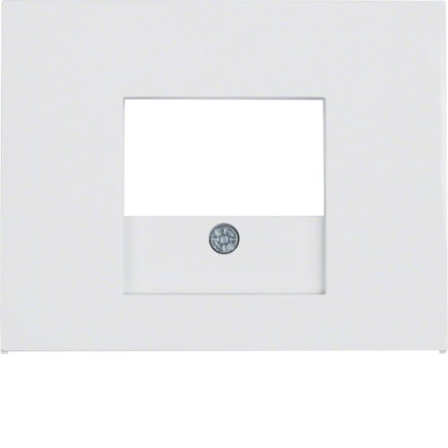 K.1 Płytka czołowa do gniazda głośn. i gniazda ład. USB, biały 10357009 HAGER BERKER
