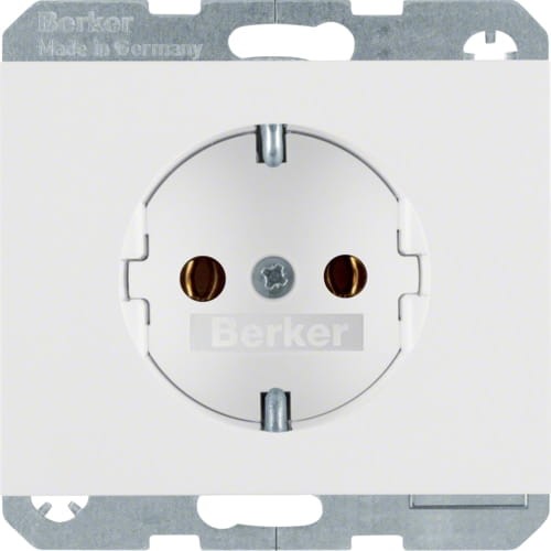 K.1 Gniazdo SCHUKO kompletne biały 47157009 HAGER BERKER
