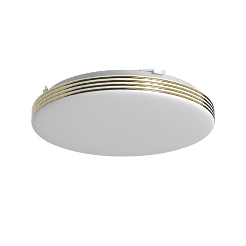 Plafoniera Plafon BEVER 10W LED 260mm ML0250 Milagro IP44 do łazienki salonu sypialni korytarza jadalni oprawa lampa sufitowa nowoczesna oświetleniowa złoty złota barwa neutralna biała dzienna Inspiracje Premium