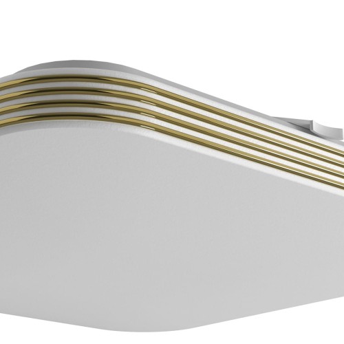 Plafoniera Plafon DABAR 11W LED ML0252 Milagro IP44 do łazienki sypialni korytarza jadalni oprawa lampa sufitowa nowoczesna oświetleniowa złota złoty barwa neutralna biała dzienna Inspiracje Premium