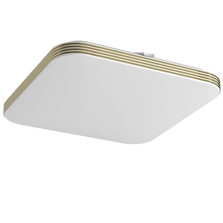 Plafoniera Plafon DABAR 17W LED ML0253 Milagro IP44 do łazienki sypialni korytarza jadalni oprawa lampa sufitowa nowoczesna oświetleniowa złota złoty barwa neutralna biała dzienna Inspiracje Premium