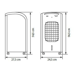 Klimatyzer klimatyzator KLOD ACL-W/BL 25900 Kanlux GreenBerry oczyszczacz powietrza przenośny biało-niebieski