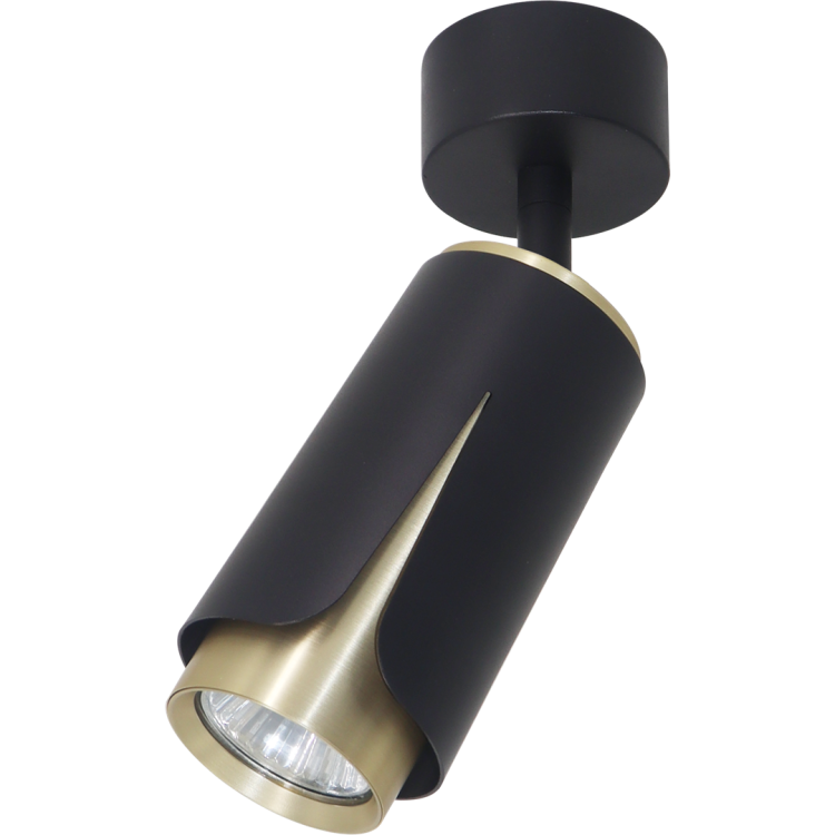 FLOWER BLACK GOLD SPOT 1xGU10 ML0264 Milagro
