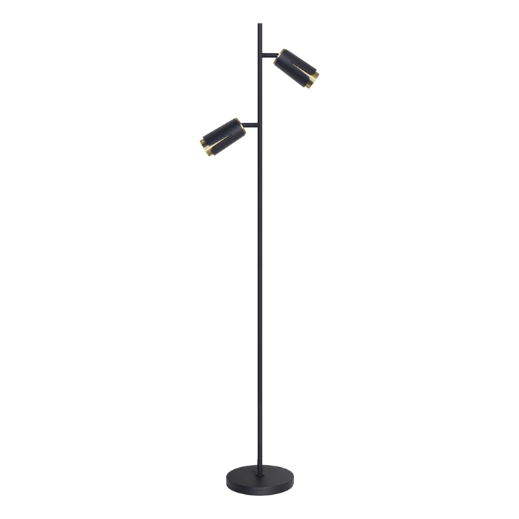 FLOWER BLACK GOLD LAMPA PODŁOGOWA 1xGU10 ML0269 Milagro