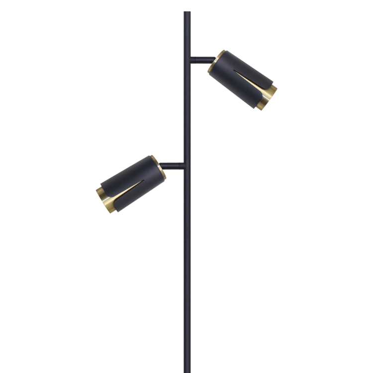 FLOWER BLACK GOLD LAMPA PODŁOGOWA 1xGU10 ML0269 Milagro