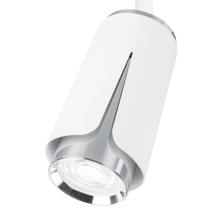 FLOWER WHITE CHROME TRACK 1xGU10 ML0271 Milagro