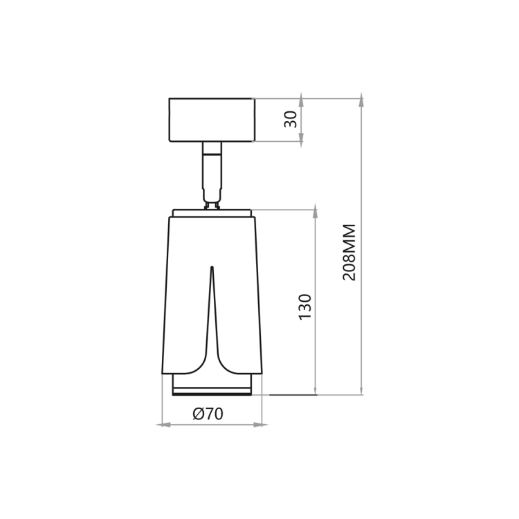 FLOWER WHITE CHROME SPOT 1xGU10 ML0272 Milagro