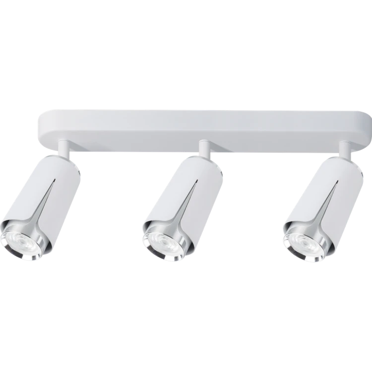 FLOWER WHITE CHROME SPOT 3xGU10 ML0274 Milagro