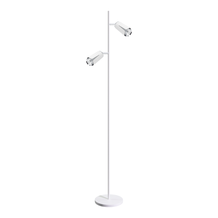 FLOWER WHITE CHROME LAMPA PODŁOGOWA 1xGU10 ML0277 Milagro
