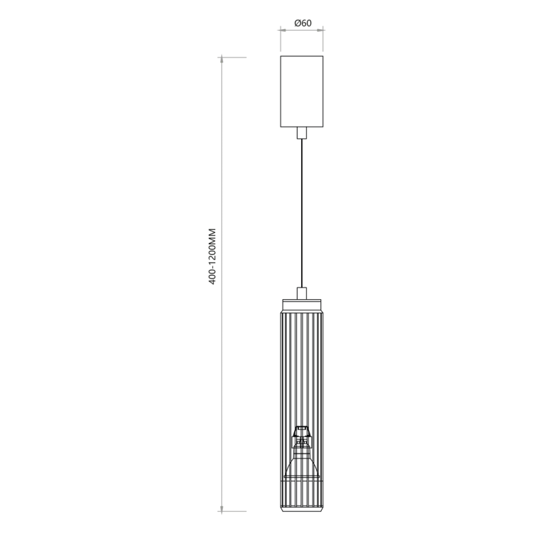 VERTICAL WHITE LAMPA WISZĄCA 1xGU10 ML0308 Milagro