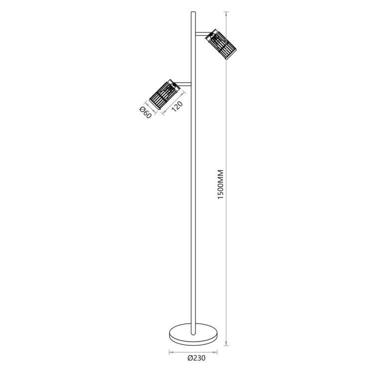 VERTICAL WHITE LAMPA PODŁOGOWA 1xGU10 ML0310 Milagro