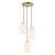 Lampa wisząca ALIAS GOLD 3xE14 koło ML0315 Milagro