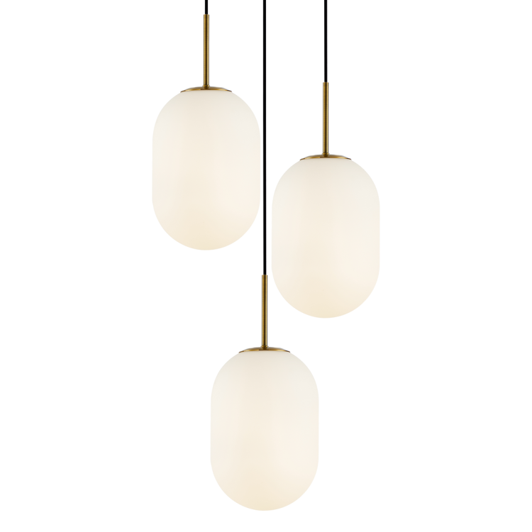 Lampa wisząca ALIAS GOLD 3xE14 koło ML0315 Milagro