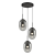 Lampa wisząca ALIAS BLACK 3xE14 koło ML0320 Milagro