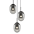 Lampa wisząca ALIAS BLACK 3xE14 koło ML0320 Milagro