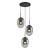 Lampa wisząca ALIAS BLACK 3xE14 koło ML0320 Milagro