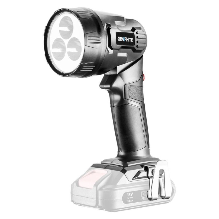 Latarka akumulatorowa Energy+ 18V Li-lon 3xLED 260lm 7000K 58G007 Graphite