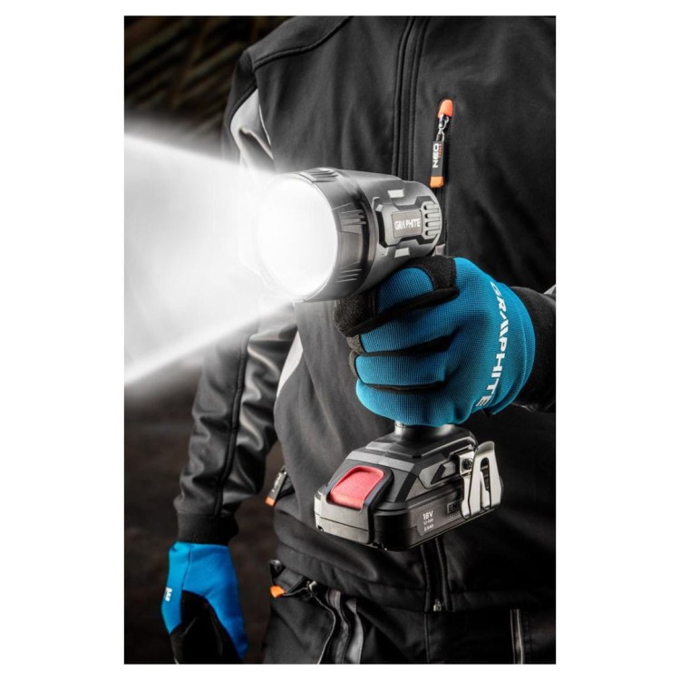 Latarka akumulatorowa Energy+ 18V Li-lon 3xLED 260lm 7000K 58G007 Graphite