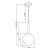 Lampa wisząca NIKO GOLD 1xG9 fi 200 ML0328 Milagro