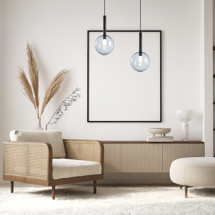 Lampa wisząca NIKO BLACK 1xG9 fi 200 ML0329 Milagro