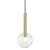Lampa wisząca NIKO GOLD 1xG9 fi 150 ML0330 Milagro
