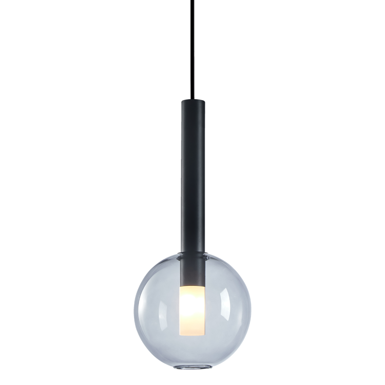 Lampa wisząca NIKO BLACK 1xG9 fi 150 ML0331 Milagro