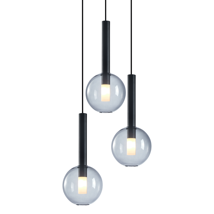 Lampa wisząca NIKO BLACK 3xG9 ML0333 Milagro